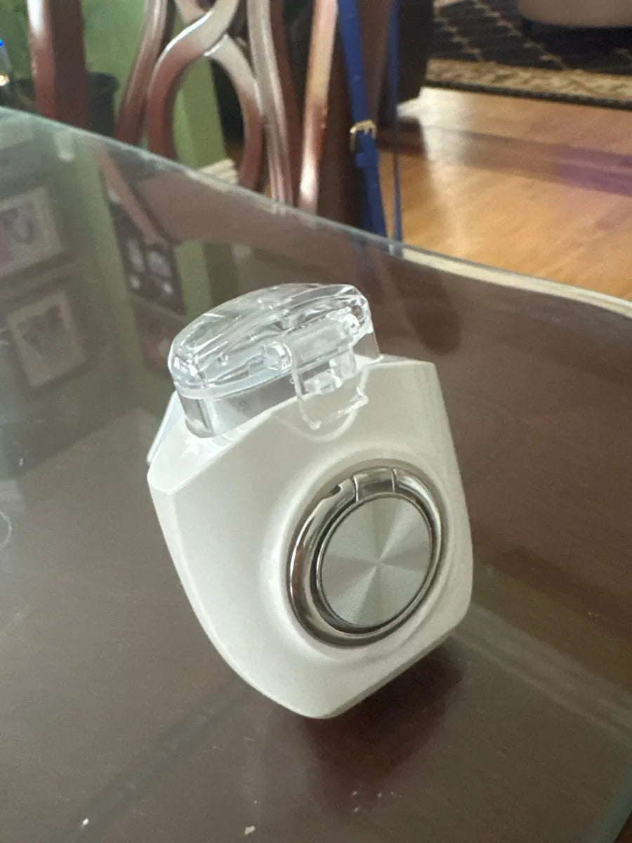 Portable nebulizer standing on a table