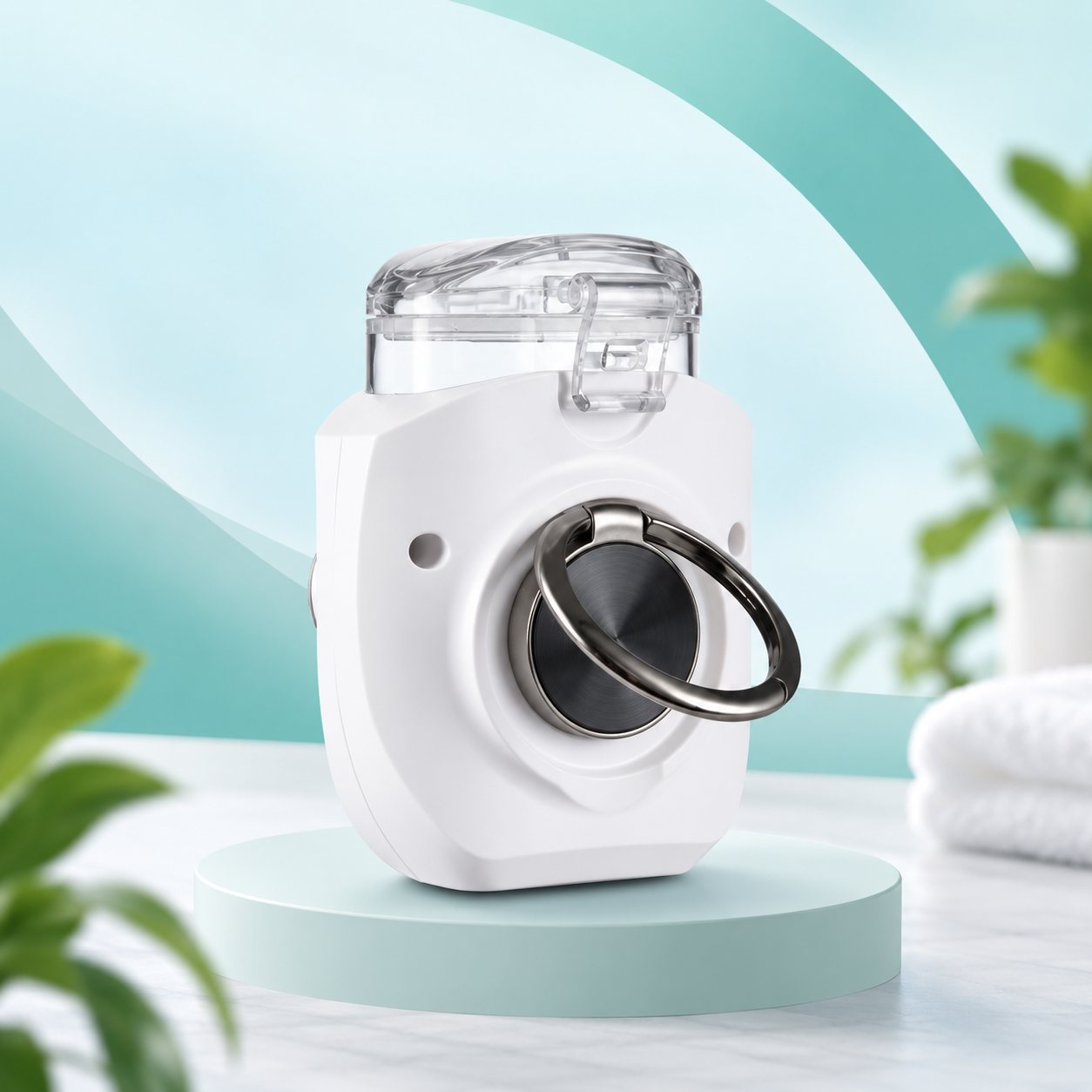 Nebulizer back view holder ring